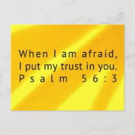 Psalm 56:3 Tarjeta De Publicación De Escritura