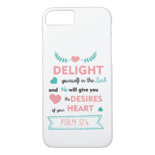 Psalm Bible Verse Christian iPhone 7 Funda