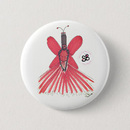 Pseudo Pin del botón de la moda del vestido de