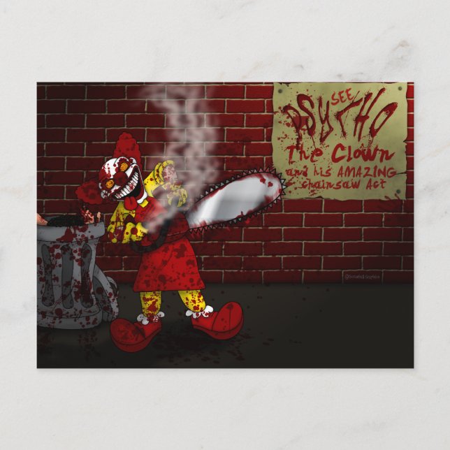 Psico la postal del payaso (Anverso)