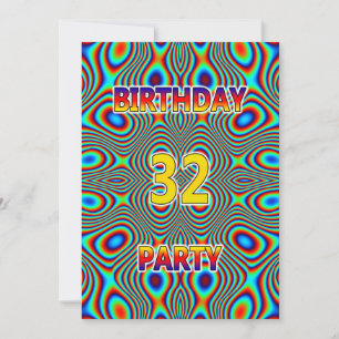 Psicodelia 32ª invitación a la fiesta de cumpleaño