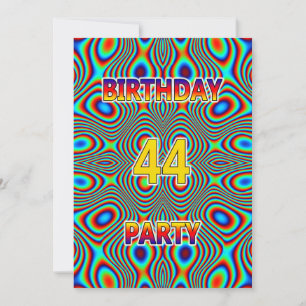 Psicodelia 44ª invitación a la fiesta de cumpleaño