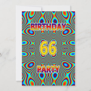 Psicodelia 66ª Invitación a la fiesta de cumpleaño
