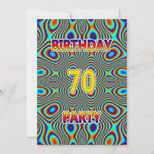 Psicodelia 70.ª invitación a la fiesta de cumpleañ
