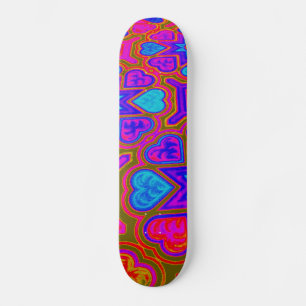 Psicodelia Hearts Skateboard