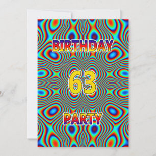 Psicodelic 63ª Invitación a la fiesta de cumpleaño