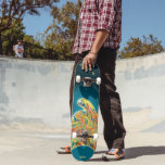 Psicodelic Alien Skateboard para personalizar<br><div class="desc">Haz que este Psychedelic Alien Skateboard sea tu propio agregando tu texto. Para acceder a las herramientas de edición avanzadas, vaya a "Personalizar esta plantilla" y haga clic en "Detalles", desplácese hacia abajo y presione el enlace "clic para más personalizares". Ideal para cualquier ocasión, como cumpleaños o graduación, para patinadores...</div>