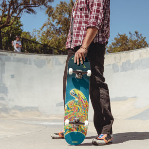 Psicodelic Alien Skateboard para personalizar