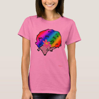 Psicodélico Camiseta para damas de Rainbow Hedgeho