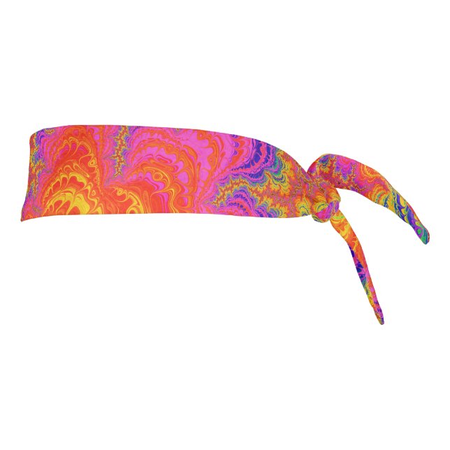 Psicodélico Funky Hippie Boho Neon Rainbow Fractal (Girar 90)