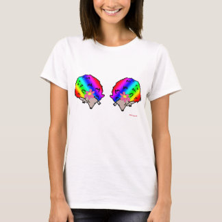 Psicodélico Rainbow Lady Hedgehog Camiseta para da