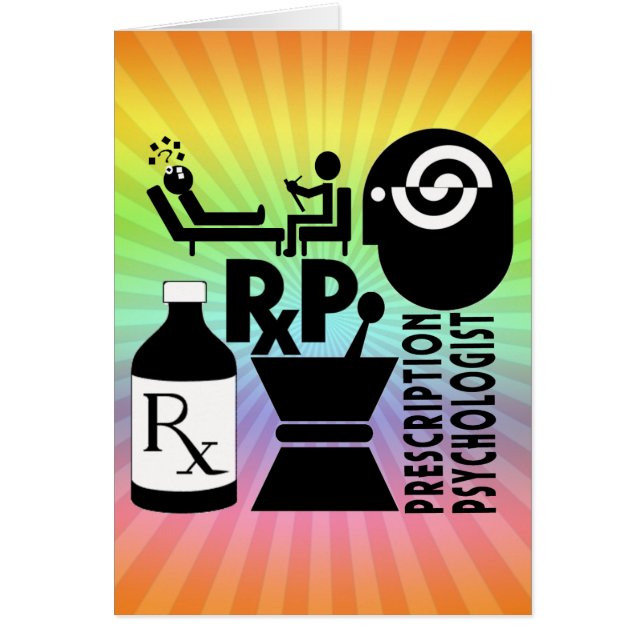 Psicólogo con receta de LOGO RxP (Frente)
