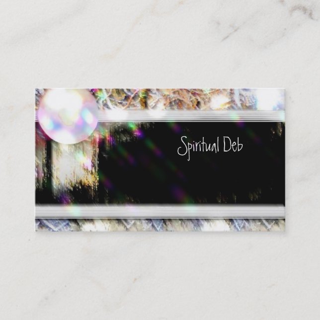Psíquico, espiritual, bola de cristal, tarjetas de (Anverso)