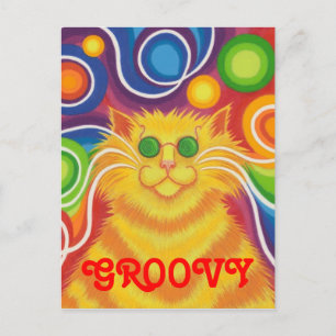 Psy-cat-delic 'Groovy' postal vertical