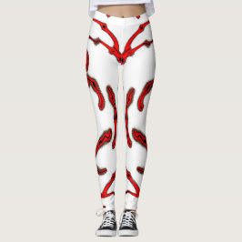 Psychedelic Abstract Leggings – Neon Art Pattern f