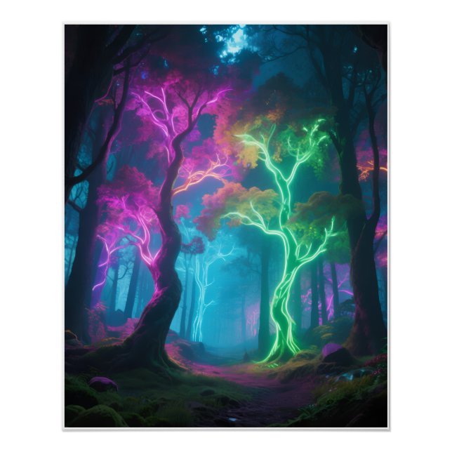 Psychedelic forest poster (Anverso)