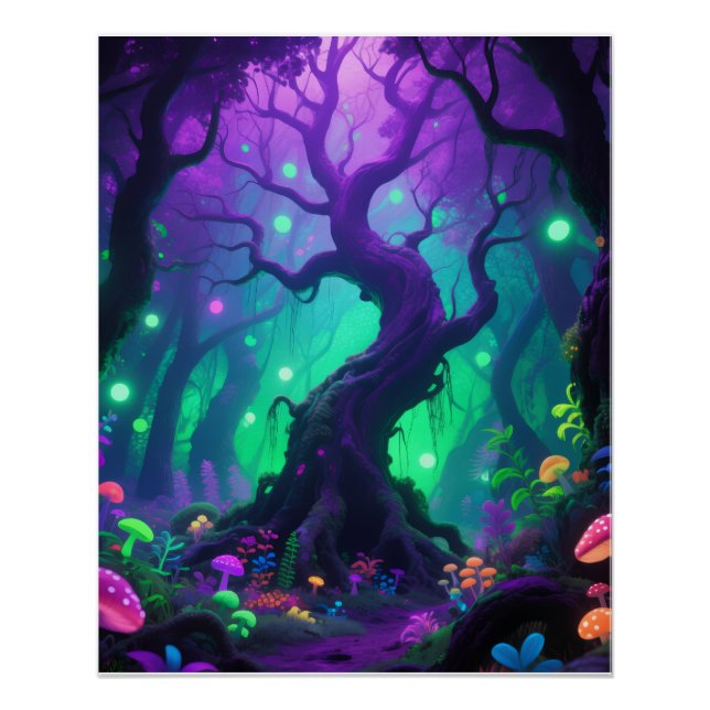 Psychedelic tree poster (Anverso)