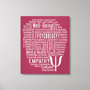 PSYCHOLOGY Word Cloud personalizado impresión de