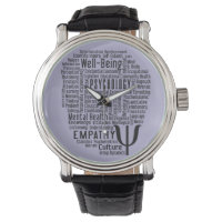 PSYCHOLOGY Word Cloud personalizado relojes de col