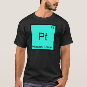 Pt - Camiseta de símbolo de elemento químico de en