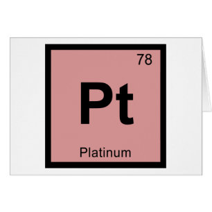 Pt - Química del platino Símbolo de la tabla perió