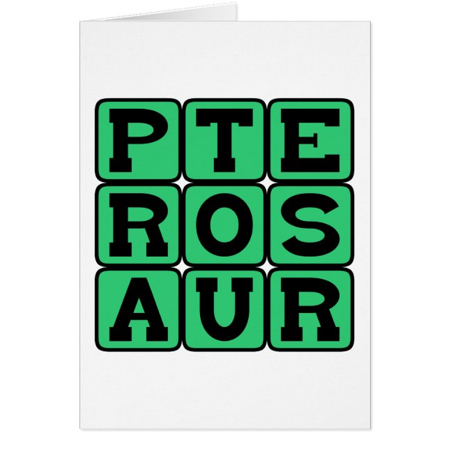Pterosaurio, dinosaurio volador (Frente)