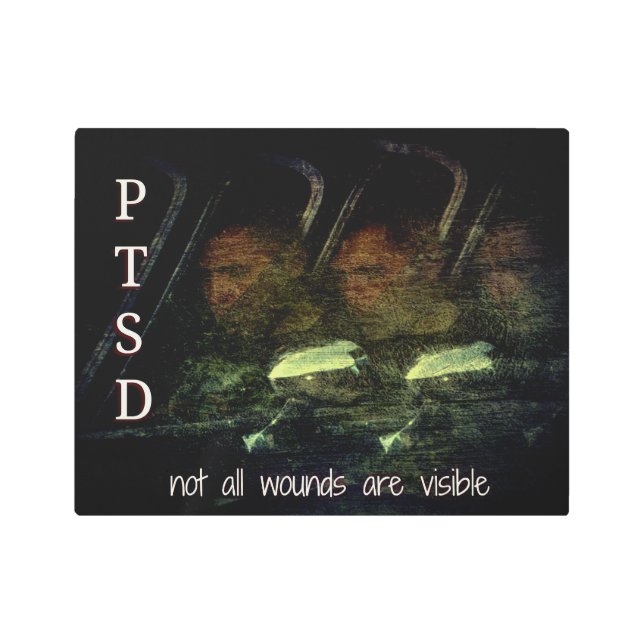 PTSD No todas las heridas son arte mural Metalizad (Anverso)