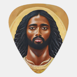 Púa De Guitarra Arte religioso Jesucristo africano negro