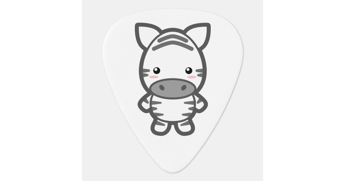 Pua De Guitarra Cebra De Kawaii Zazzle Es Kawaii (可愛い?) es un adjetivo japones que puede ser traducido al espanol como 'bonito' o 'tierno'. pua de guitarra cebra de kawaii zazzle es