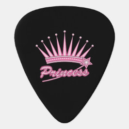 Púa De Guitarra Corona de princesas rosadas