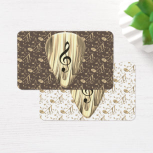 Púa de guitarra de notas de música personalizada