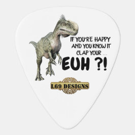 Púa De Guitarra "feliz dinosaurio"