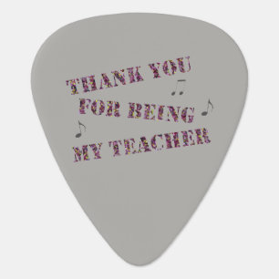 Púa De Guitarra Gracias por ser mis notas de profesor de música