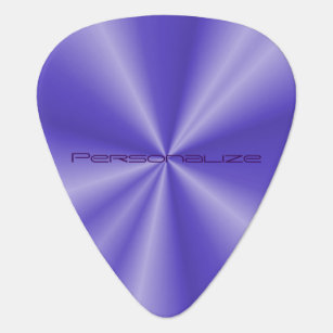 Púa De Guitarra Impresión metalúrgica púrpura - Personalizar
