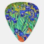 Púa De Guitarra Irises de Vincent Van Gogh<br><div class="desc">Vincent Van Gogh Irises . Pintado en 1889, es uno de los cuadros que creó en el asilo de Saint Paul-de-Mausole en Saint-Rémy-de-Provence en Francia. Es una pintura al óleo. Esta bonita pintura al paisaje artístico representa un campo de flores de iris. Vincent Van Gogh era un artista famoso. Era...</div>