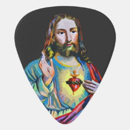 Púa De Guitarra Jesucristo Señor Salvador arte abstracto original