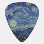Púa De Guitarra Noche estrellada de Vincent Van Gogh<br><div class="desc">Uno de los cuadros más famosos de Vincent Van Gogh. Starry Night es un hermoso aceite azul sobre pintura de lona de Van Gogh y esta es la mejor calidad disponible en Zazzle para que pueda esperar resultados de impresión de alta calidad. Disponible en muchos regalos diferentes, fundas electrónicos, impresiones...</div>