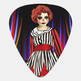 Púa De Guitarra Payaso de circo espeluznante arte original de terr