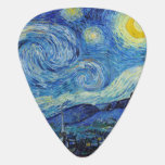 Púa De Guitarra Vincent Van Gogh Starry Night Vintage Bella Artes<br><div class="desc">Vincent Van Gogh Starry Night Vintage Bella Artes Púa de guitarra</div>