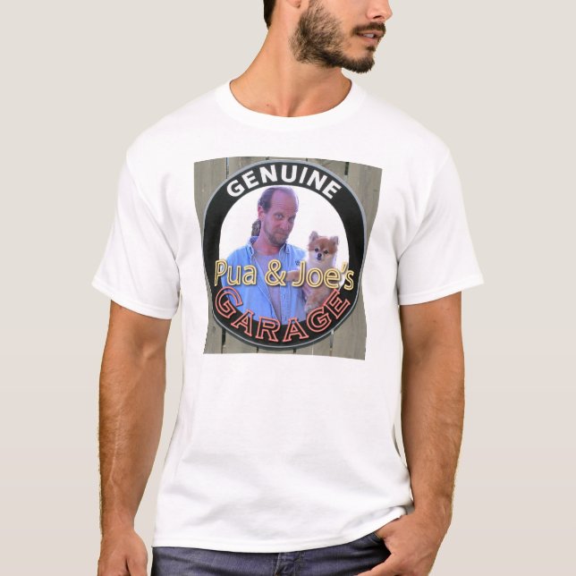 Pua y camiseta del logotipo del garaje de Joe (Anverso)
