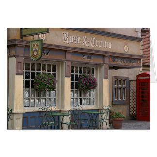 Pub color de rosa y de la corona