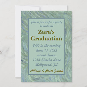Publicar invitación de graduación impresionista