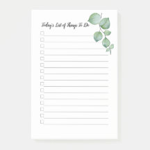 Publicar Notas 4"x6 Green Vines Things To Do 