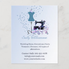 Publicidad azul de alteraciones de Dressmaker