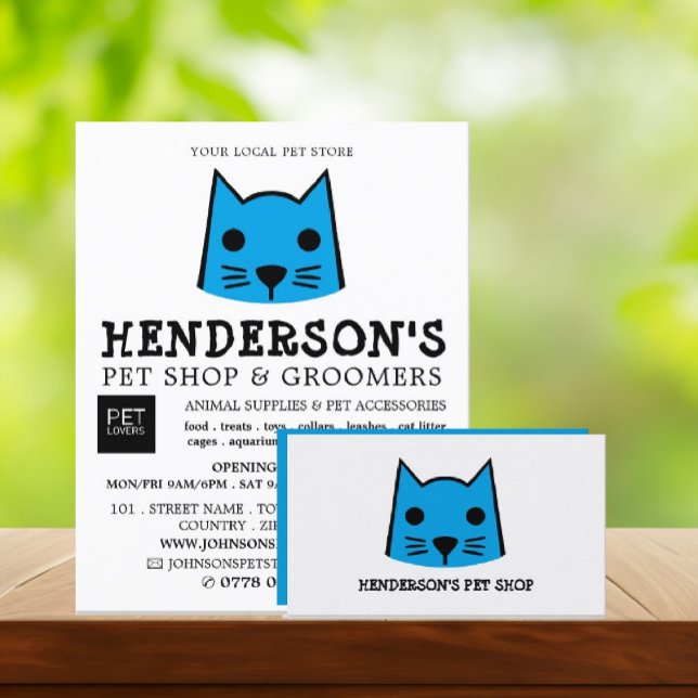 Publicidad de Blue Cat, Tienda de Mascotas y Peluq (Subido por el creador)