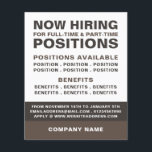 Publicidad de contratación de empleo en negrita<br><div class="desc">Audaces Volantes De Publicidad De Empleo Vacante Por La Tienda De Tarjetas De Negocios.</div>
