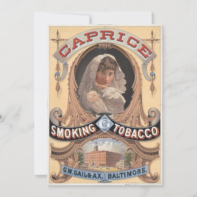 Publicidad de cosecha de tabaco para tabaco para t (Anverso)