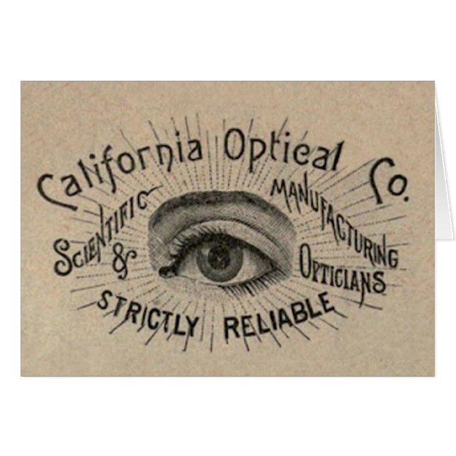 Publicidad de época ocular óptica (Anverso (Horizontal))