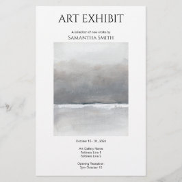 Publicidad de exposición de arte personalizado