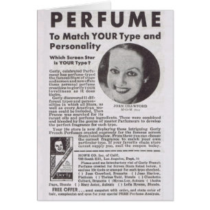 Publicidad de JOAN CRAWFORD Perfume